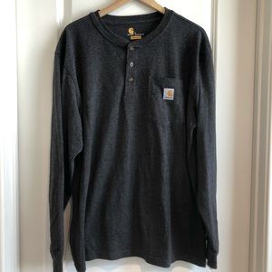 Carhartt Long Sleeve Henley K128 Sz L